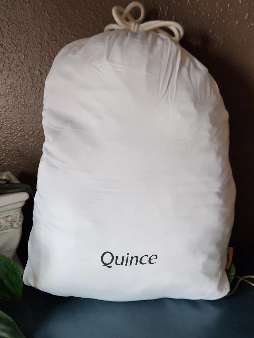 Quince Queen Bamboo Sheet Set, Snowy White, NWOT Open Box